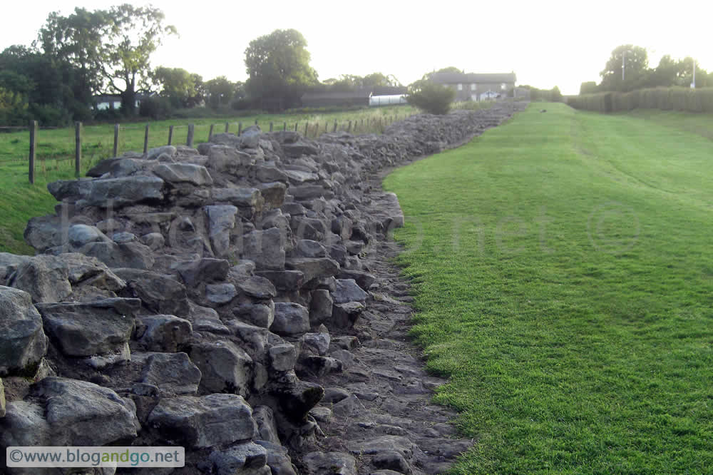 Looking west at Heddon-on-the-Wall